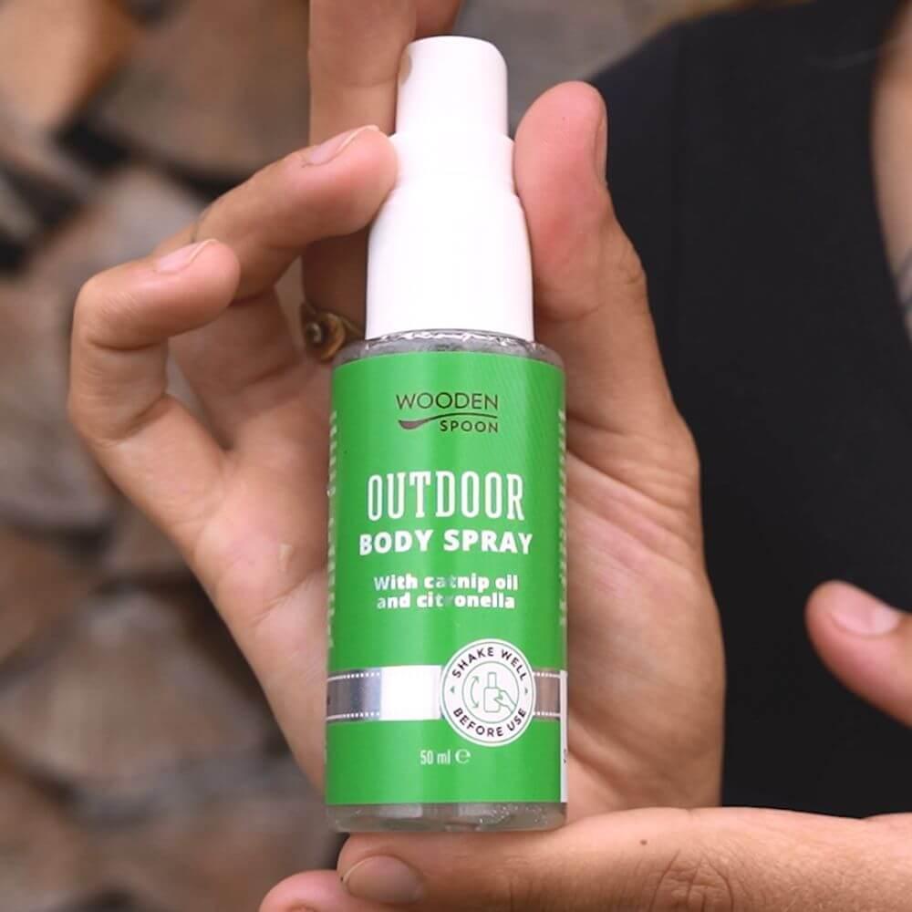 Přírodní repelent Wooden Spoon ve spreji 50 ml pro účinnou ochranu proti hmyzu a komárům.